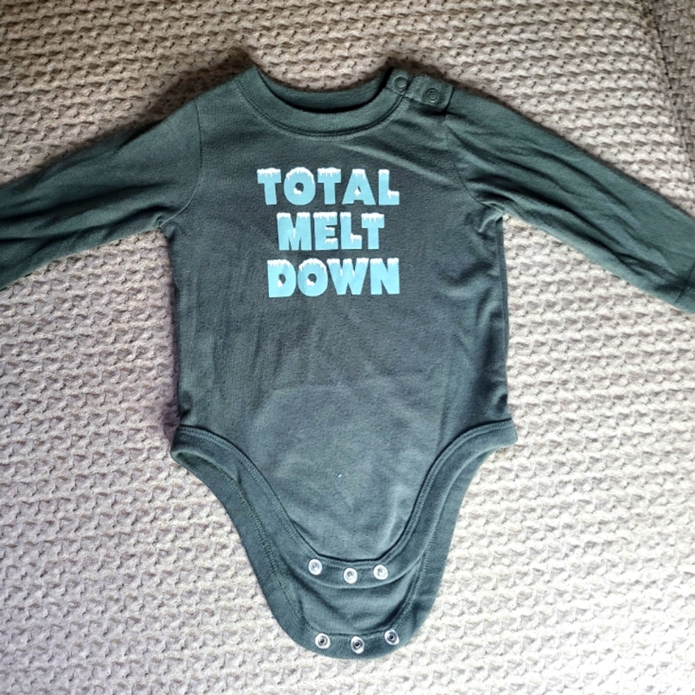 GARANIMALS total melt down long sleeve onesie